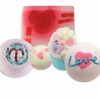 Bomb Cosmetics Jar of Hearts Handmade Wrapped Bath  Body Gift Pack Contains 5Pieces 500g