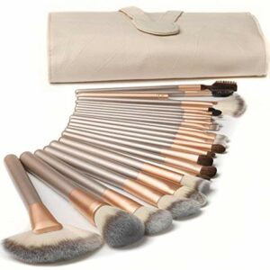 Make up BrushesTTRWIN 18 Pcs Professional Makeup Brush Set Synthetic Kabuki Face Blush Lip Eyeshadow Eyeliner Foundation Powder Cosmetic Brushes