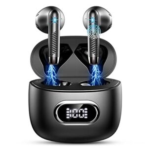 Wireless Earbuds Bluetooth 5.3 Headphones Mini Wireless Headphones In Ear with ENC Noise Cancelling Mic 42H Bluetooth Earbuds with HiFi Stereo Bl