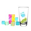 Ram® 50 Pack Reusable Ice Cubes for Drinks Frozen Cold Drink Chilled Ice Cubes Multi-Coloured