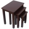 Aurotrice Nest of Table set of 3 Tables Side End Coffee Table for Home Office Living Room