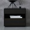 QLIGHA Bedside Tables with 2 Drawers Nightstand Cabinet with Open Storage Shelf Small End Side Table Wood Sofa Coffee Tea Table for Living RoomBe