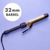 Hot Tools Pro Signature Gold Curling Iron 32 mm GoldPlatted Barrels Pulse Technology Long Lasting Curls and Waves HTIR1576UKE