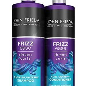 John Frieda Frizz Ease Dream Curls SLSSLES Sulphate Free Shampoo  Conditioner Set 2x 500 ml for Naturally Wavy  Curly Hair