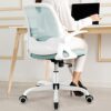 KERDOM Office Chair, Ergonomic Desk Chair, Breathable Mesh Computer Chair, Comfy Swivel Task Chair with Flip-up Armrests and Adjustable Height
