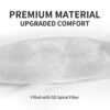SLEEP ZONE Cooling Mattress Topper King Size Mattress Pad, Quilted Fitted Mattress Cover, Machine Washable, Soft Fluffy Down Alternative, Deep Po