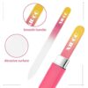 XIPOO Nail File Glass Nail File 3 Pack Premium Glass Nail File with Case Crystal Nail File Professional Salon Manicure Tool for Natural Nails Gif