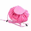 MUXItrade Lazy Drawstring Make up Bag Portable Large Travel Cosmetic Bag Pouch Travel Makeup Pouch Storage Organiser For Women Girl Black