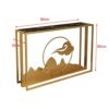 Axdwfd Console table Metal Console Table Simple Living Room Sofa Table Balcony Storage Table Home Decoration Set Color  B
