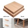 oiakus Sofa Side Table Wood Side Night Stand Table with Double Drawer Nordic Coffee Table Storage Table Save Space Multifunction Locker Lamp Tabl