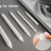 N NOROCME 12 PCS Blending Stumps and Tortillions Paper Art Blenders with Sandpaper Pencil Sharpener Pointer for Student Artist Charcoal Sketch Dr