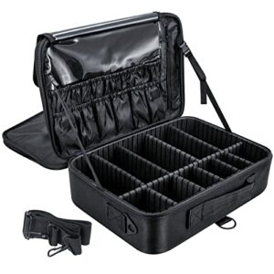 Makeup Organiser Box Vanity Cases Make up Case Cosmetic Storage Box  Professional Large Travel Makeup Artist Bag with Compartments  Women Vanity