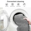 Cookit Bean Bag Chair CoverCover OnlyNo Filler Chair Cushion Big Round Soft Fluffy PV Velvet Washable Lazy Sofa Bed Cover Living Room bedroom Fur