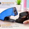 Bostitch Personal Electric Pencil Sharpener, Powerful Stall-Free Motor, High Capacity Shavings Tray, Blue Chrome Metallic