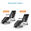 Heavy Duty Garden Furniture Sets Sun LoungerCamping Garden Chairs Folding Zero Gravity Deck Chair Recliner Reclining Waterproof Chaise Loungers M
