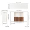 Tektalk Console Table Sofa Table Side Table Entryway Table for Hallway Entryway Living Room White