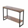 Table 2 Tier Sofa Table Wood Rectangular Console Hall Industrial Entry Table Industrialwith Storage Shelf For Entryway Living Room Hallway In 3 S