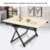 oiakus Multifunctional Folding Table Kitchen Table Space Saving Deformed Wooden Dining Table 5 Layer Bookshelf for Dining Room Kitchen Living Roo