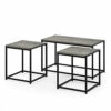 Tok Mark Traders Modern Homestead Rattan Tray Table Round Side Tables rattan design top Tray table Perfect living room accessory and ideal for re