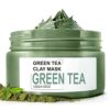 2 Pack Green Tea Cleansing Mask Stick Poreless Deep Cleanse Green Tea Mask for Blackhead Remover and Skin Care Purifying Clay Stick Mask