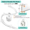 Bendable Ceiling Curtain Track for Bay Window 16FTapprox 5m Flexible Curved Curtain Rail Ceiling Wall Mount Heavy Duty Plastic Curtain Rails Trac