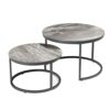 WALNUT 2 in 1 Nordic Living Room Round Coffee Tables Apartment Bedroom Bedside Table Furniture Restaurant Endtable Color  Picture color Size  One