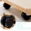 XGHW Nesting Tables Removable Pulley Simple Coffee Table Sofa Side Table Solid Wood Bedroom Computer Desk Bedside Table For Living Room Study Lei