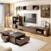 WuJiPeng Living Room Marble Coffee Table With Storage Drawers Large Wooden Rectangular Sofa End Tea Table For Office Waiting Reception Home Furni