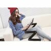 NA Adjustable Portable Folding Laptop Desk Computer Table Stand Tray for Bed Useful Side Tables Furniture Living Room Table
