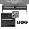 Living Room Console Sofa Table Console Table with Drawers Vintage Console Table Narrow Furniture Drawers Slim Hall Storage Sideboard Unit for Hal