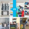 Clothes Storage Bag 4Pack 90L Large Capacity Solution Organizer for Clothes, Duvets, Comforters, Blankets, Bedding with Zip and Clear Window Rein
