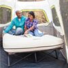 Coleman Camping Cot, Air Mattress, and Pump Combo, Folding Camp Cot and Air Bed with Side Table and Battery Operated Pump