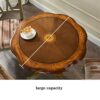 YIXIN2013SHOP Coffee Table Wooden Small Round Table Retro Coffee Table Balcony Living Room Bedroom Home Hotel Homestay Small Side Table Side Tabl