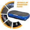 Dskeuzeew Vibration Plate Exercise Machine - Oscillation, Waver Machine Vibration with Bluetooth Speakers, Rope Skipping 99 Levels Massage Vibrat