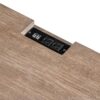 Merax Farmhouse Wood Night Stand with Drawer USB Ports and OutletsBedside End Table for Bedroom Living Room Brown Rubberwood Engineered 1 Set
