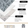 LSXU Rug For Living Room Bedroom Soft Shaggy TieDye Area Rugs Plush Fluffy NonSlip Living Room Rug Modern Indoor Home Kidsroom Decor Carpet Dark