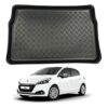 Boot Liner for Peugeot 208 (2012-2019) Tailored Fit Car Floor Mat Protector Guard Tray Black Custom Fitted Accessory - Dog Friendly & Waterproof