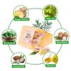 2Pcs Bath Soap Natural Organic Ginger Soap Bar Turmeric Essential Oil Moisturising Soap Bar for All Skin Types200g