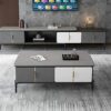 Kitchen dining table set dining table Mod Rock Board Coffee Table Modern Minimalist Living Room Coffee Table Sofa Side Table Carbon Steel Base Co