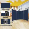 YASRKML 6 Panel Room Divider Room Dividers and Folding Privacy Screens for Office Partition Room Separators Freestanding Room Divider Screen Fabr