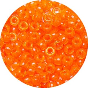 Eppingwin Beads and Bead assortments (1000 Pony Beads-Orange Transparent)…