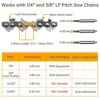 MIRWORK Chainsaw Sharpener, Chainsaw Chain Sharpening Jig Hand Cranked, Portable Chainsaw Chain Sharpener Kit for Sharpening 1/4 inch and 3/8 inc
