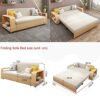 HMBB Sofa Bed Couch Convertible Sofa Sleeper Modern Futon Sofas Sets Fold Up and Down Linen Fabric Recliner Couch for LivingReception Room Beige