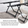 oiakus Multifunctional Folding Table Kitchen Table Space Saving Deformed Wooden Dining Table 5 Layer Bookshelf for Dining Room Kitchen Living Roo