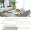 DARUITE Table Cloth,PVC Tablecloth Wipeable, Plastic Wipe Clean Tablecloth Rectangular, Waterproof Table Cover for Outdoor, Dining Room,Parties,G