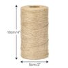 jijAcraft Jute Twine, 328 Feet Garden String, 1.5MM Jute String, 2Ply Natural Garden Twine String, Jute Rope for DIY Arts Crafts, Floristry, Gift