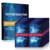 OKMIMO Teeth Whitening Strips 44 pcs Reduced Sensitive White Strips Enamel Safe Teeth Whitener Strips Teeth Whitening Kit with Fast Whitening Res