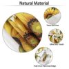 BTSKY 60 Patio Outdoor Umbrella Tablecloth with Zipper and Umbrella Hole, Water and Stain Resistant Round tablecloth, Sunflower