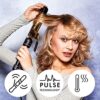 Hot Tools Pro Signature Gold Curling Iron 32 mm GoldPlatted Barrels Pulse Technology Long Lasting Curls and Waves HTIR1576UKE
