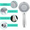 Shower Head, Autkors 5 Spray Modes Universal Handheld Shower Head, Self-Cleaning, Never Clog and Full-Chrome Shower Head Spray for Bathroom